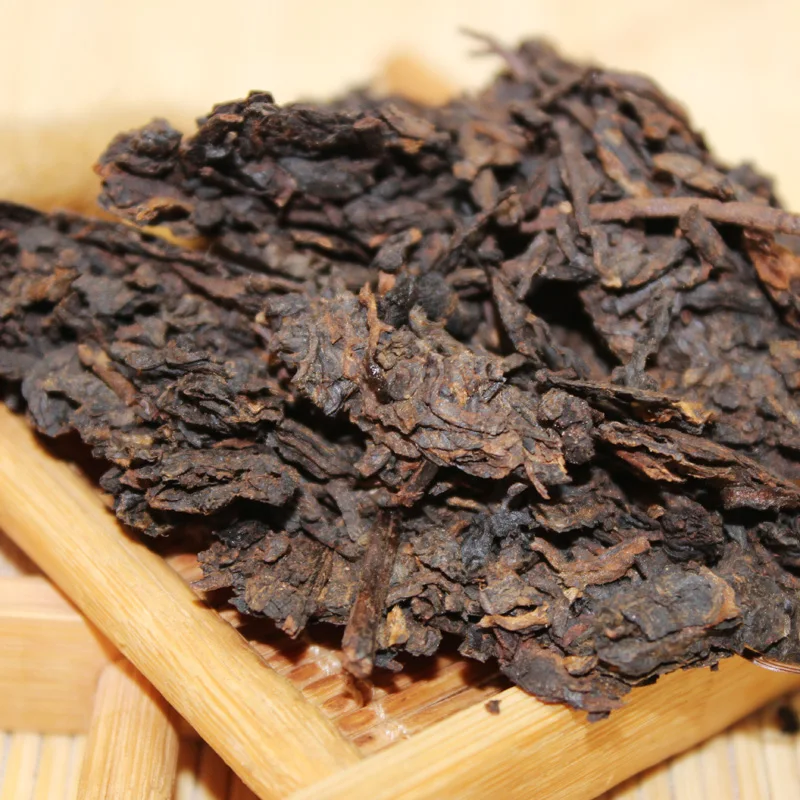 Pu er Ripe Brick Tea 250gAncient Trees in Yunnan Province China Chen Cha Unique Taste Diet food
