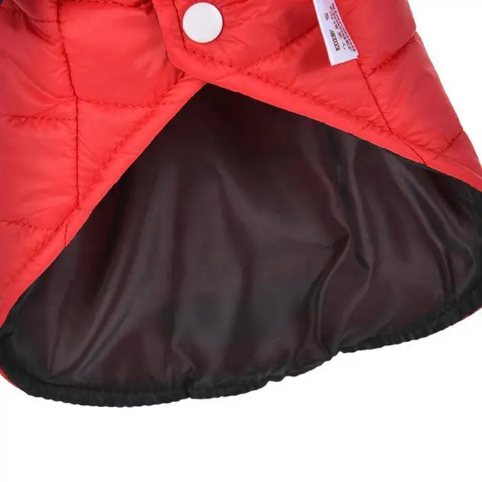 Мягкое удобное теплое маленькое пальто серая зимняя одежда для домашних животных в полоску красная собака