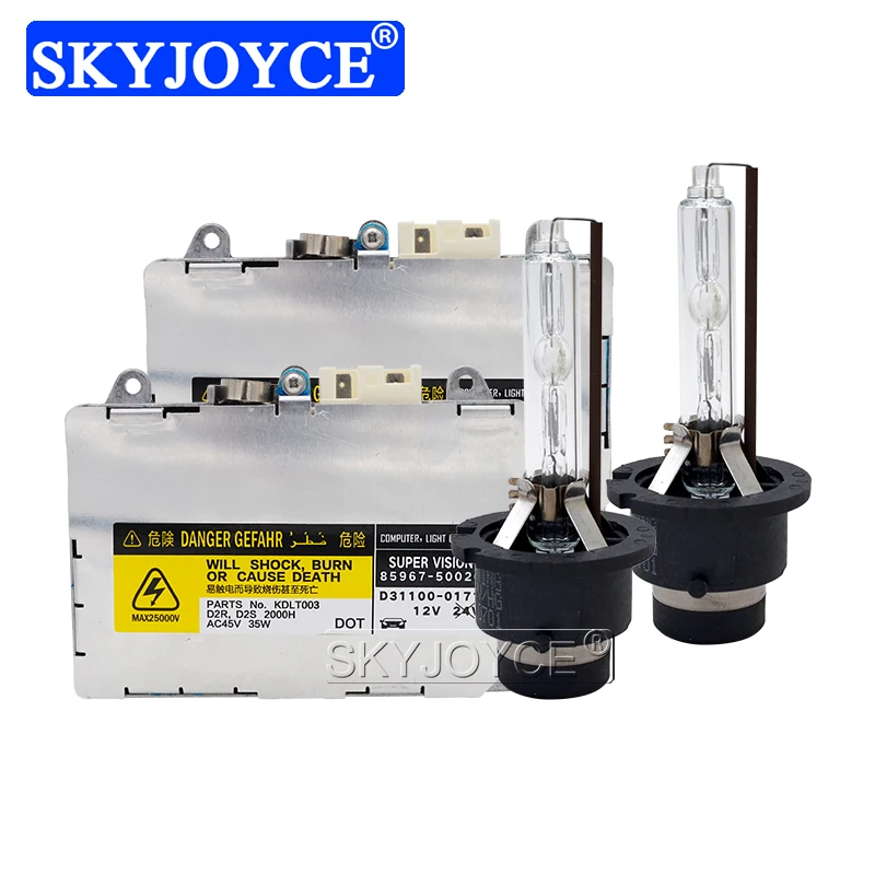 

SKYJOYCE Original Car Headlight 35W Yeaky D2S Xenon D4S HID Kit 4500K 5500K 6500K D2S D2R D4S D4R Xenon Bulb Ballast 85967-50020