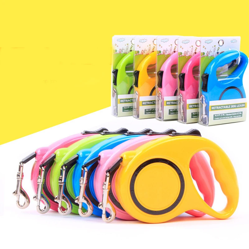 prativerdi Fashion ABS High-Grade Stable Durable 3 Meter Automatic Retractable Dog Traction Rope Leashes Pet Leads Pet Supplies2