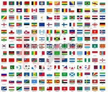 

Promotion wholesale discount olympic flags World national hand flags14*21cm 100pcs/lot