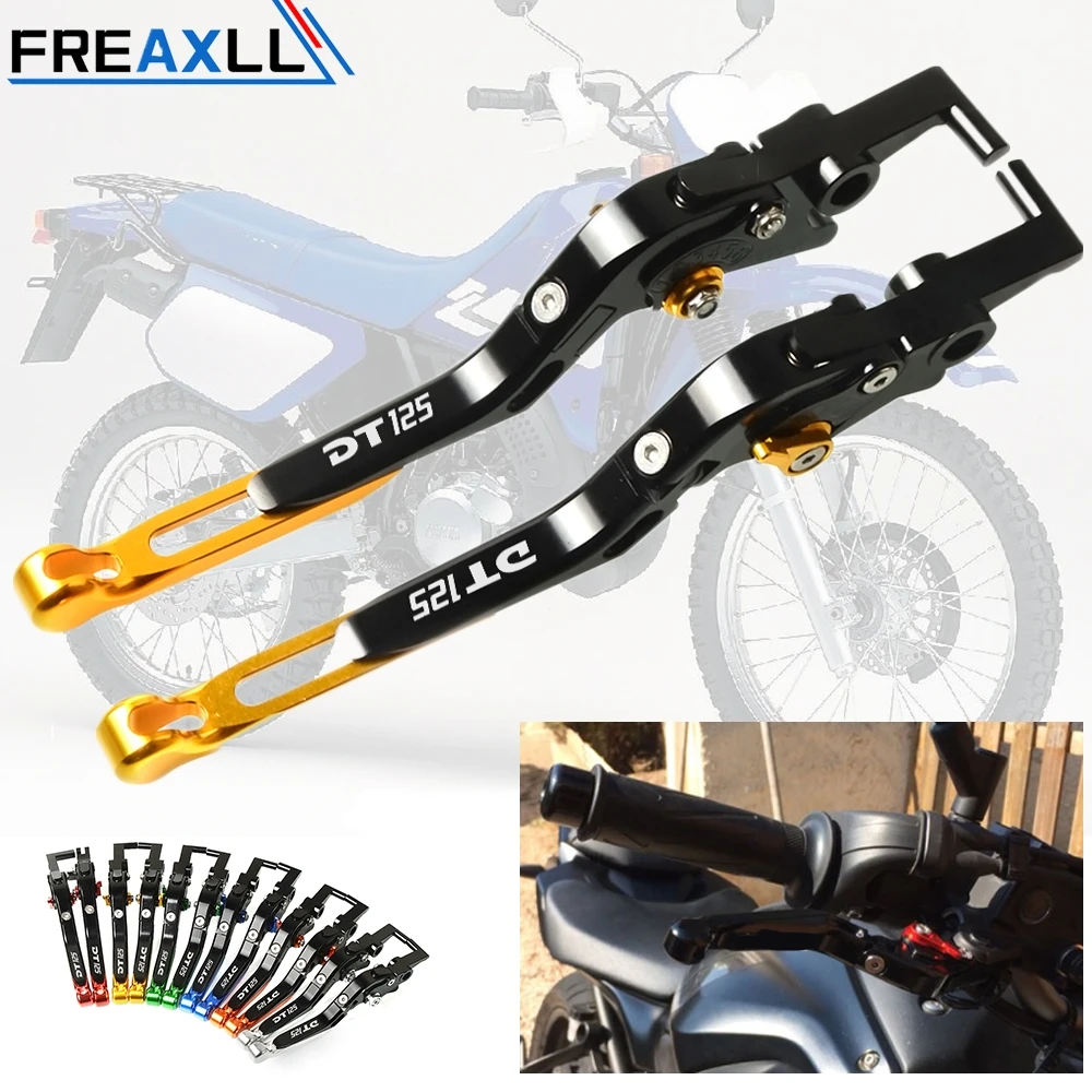 

Moto Foldable Extendable Adjustable Motorbike Brake Cluth Levers Motorcycle Levers DT125 For Yamaha DT125 DT 125 1995