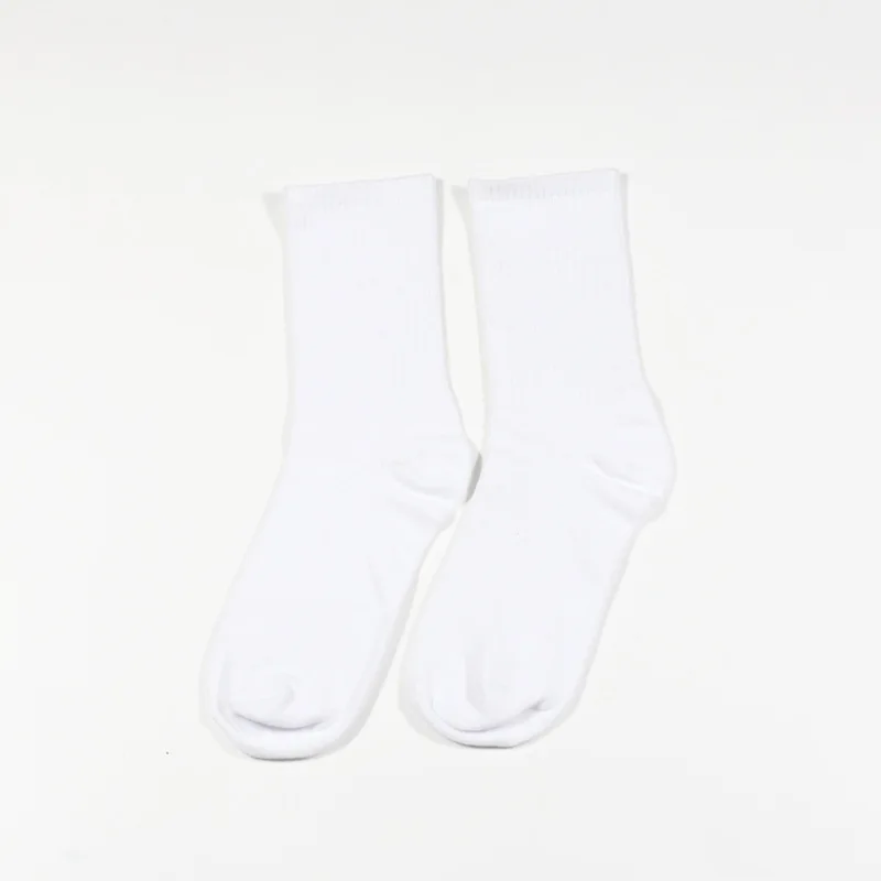 Новые однотонные хлопковые носки, носки для скейтборда в стиле Харадзюку ярких цветов, повседневные спортивные мужские носки - Цвет: Белый