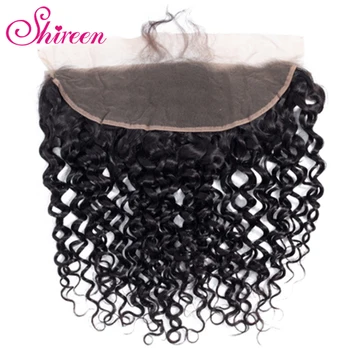 

Shireen Kinky Curly Lace Frontal 13*4 Free Part Brazilian Hair Weave Human Hair Closure Lace Frontal Ear to Ear Remy 8"-20"
