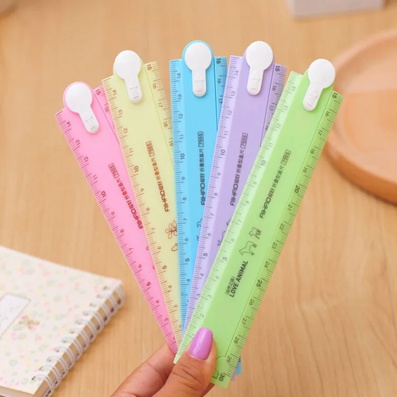 

R08 Fresh Candy 30cm Rotate Ruler Measuring Straight Ruler Drawing Tool Promotional Gift Student Stationery School Office Supply