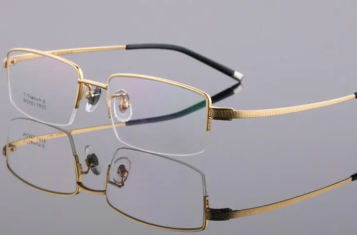 Чистый титан, мужские очки без оправы, оправа для очков, роскошные очки, близорукость, Rx able, высокое качество