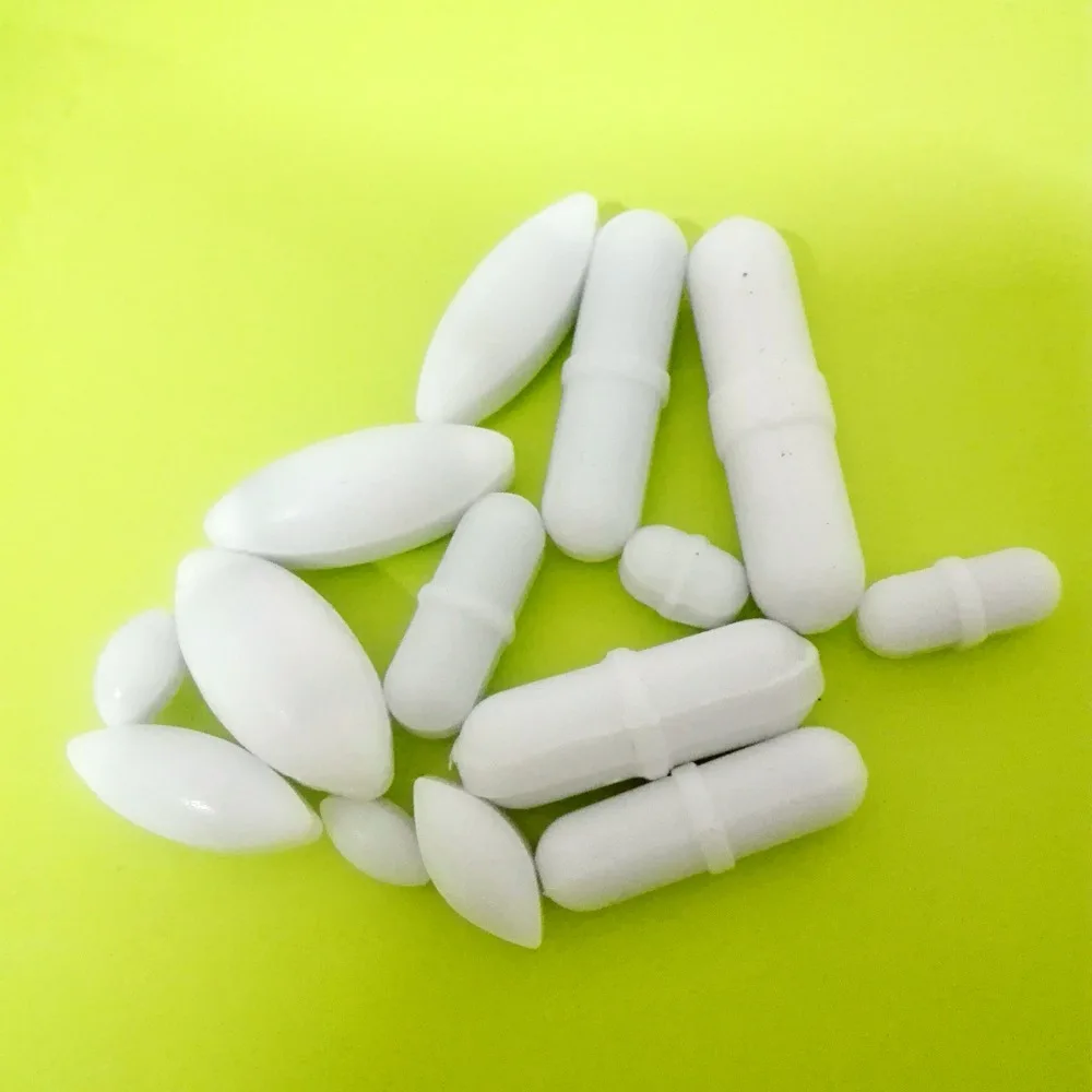 14pcs ,New Magnetic Stirrer Mixer Stir Bars White Color , Diffent Size,