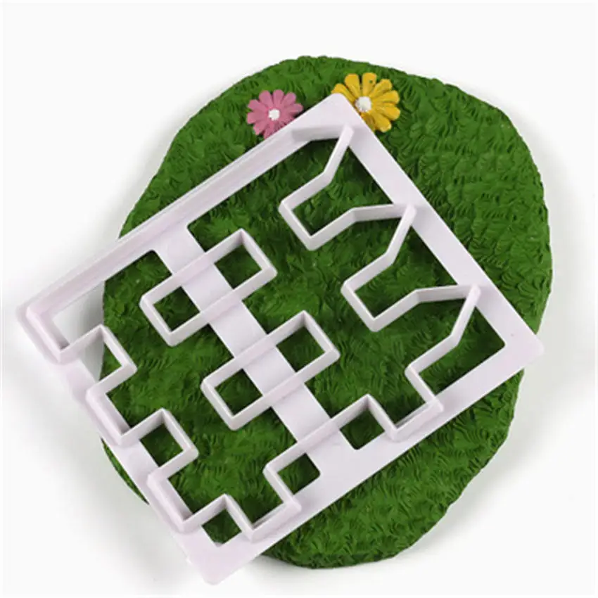 Сделай Сам забор из нержавеющей стали Форма для помадки Инструменты выпечки