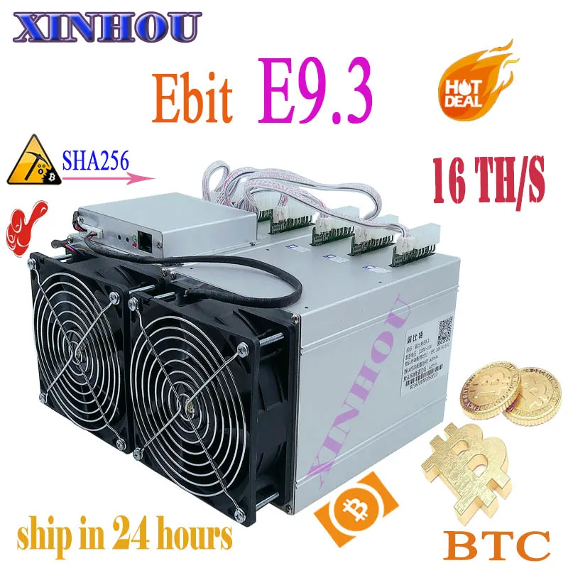 

Asic Miner Ebit E9.3 SHA256 16TH/s Bitcoin BTC BCH miner mining better than E9+ E9i Innosilicon T1 antminer s9 T9 R4 S9k S9SE M3