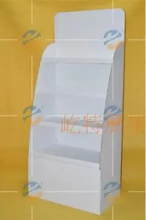 Всплывающий картонный стенд для тапочек, гофрированная бумажная мебель выставочный стенд для выставки