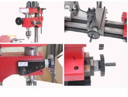 M1 250 мм микро многофункциональный сверлильный и токарно-фрезерный станок 220V