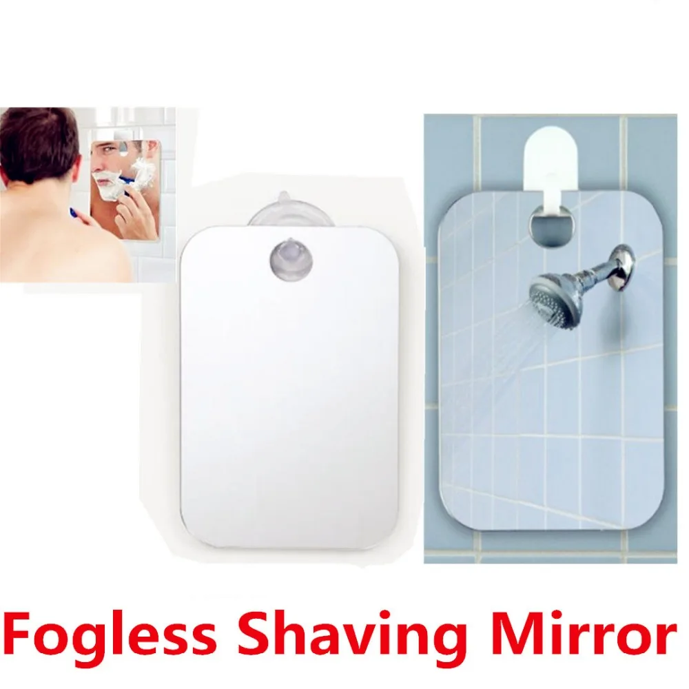 Anti-Fog Fog Free Shower Mirror Fogless Shaving Shave Mirror Bathroom 17X13cm