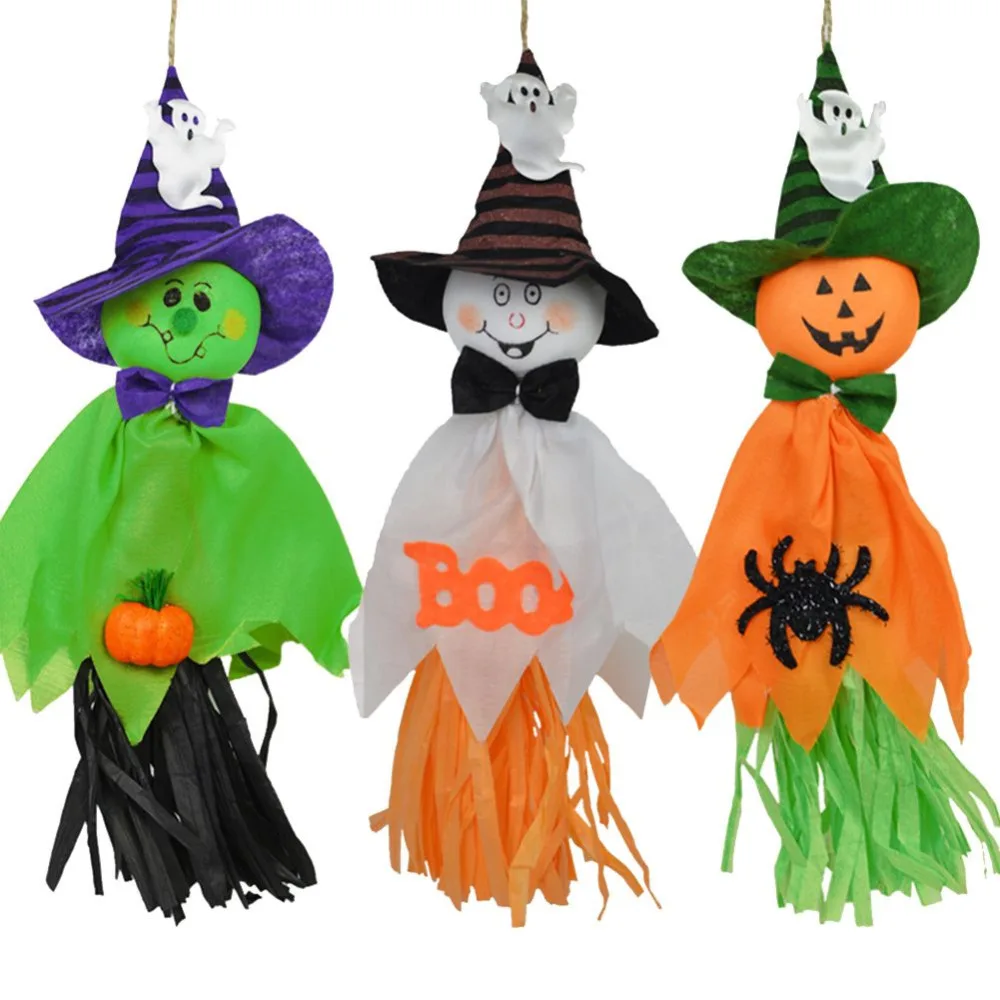 2pcs paper halloween home decoration scary ghost witch scarecrow horror creepy doll pendant - Halloween Scare Crow 2pcs paper halloween home decoration scary ghost witch scarecrow horror creepy doll pendant - Halloween Scare Crow