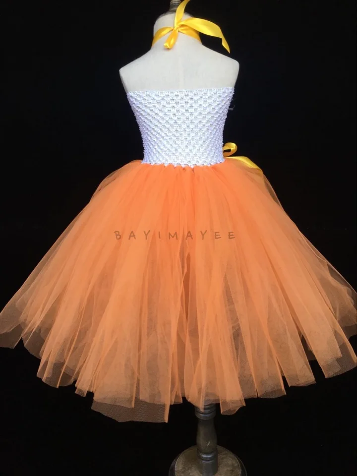 orange tutu dress