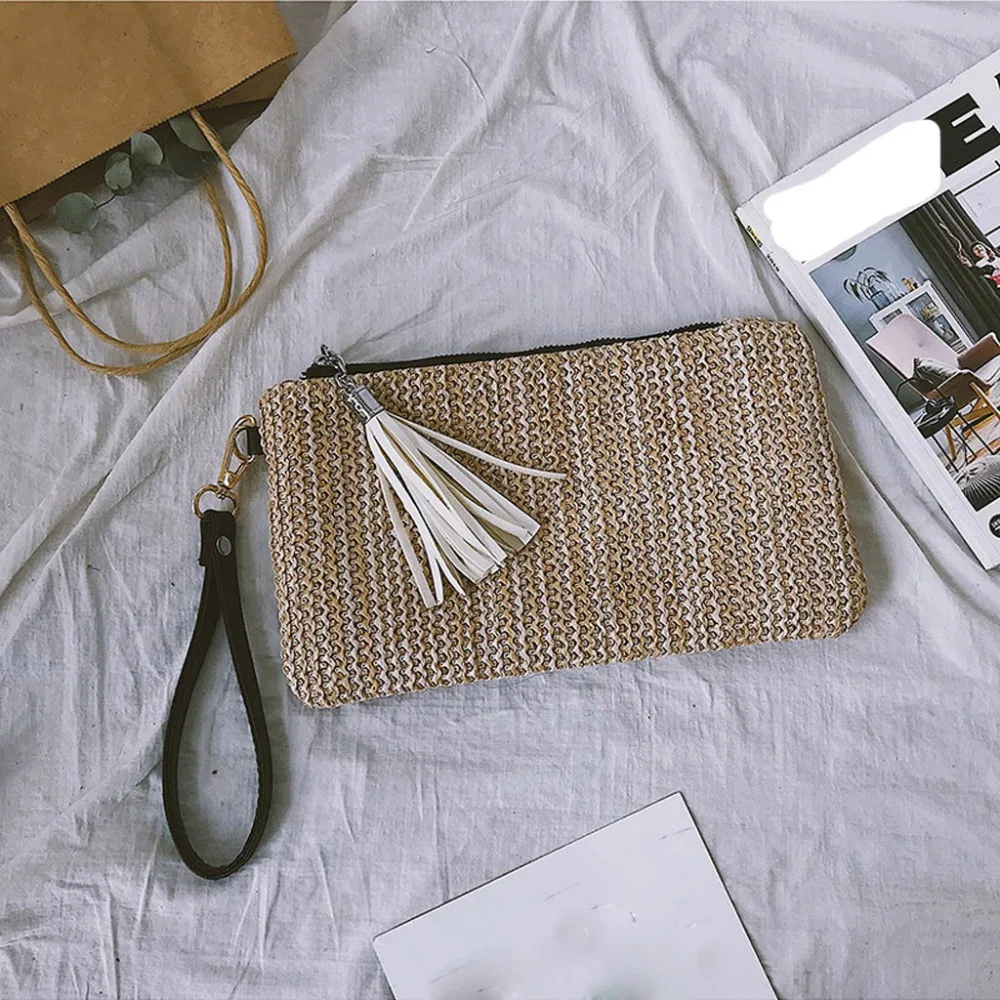 Women's Straw Clutch Handbags