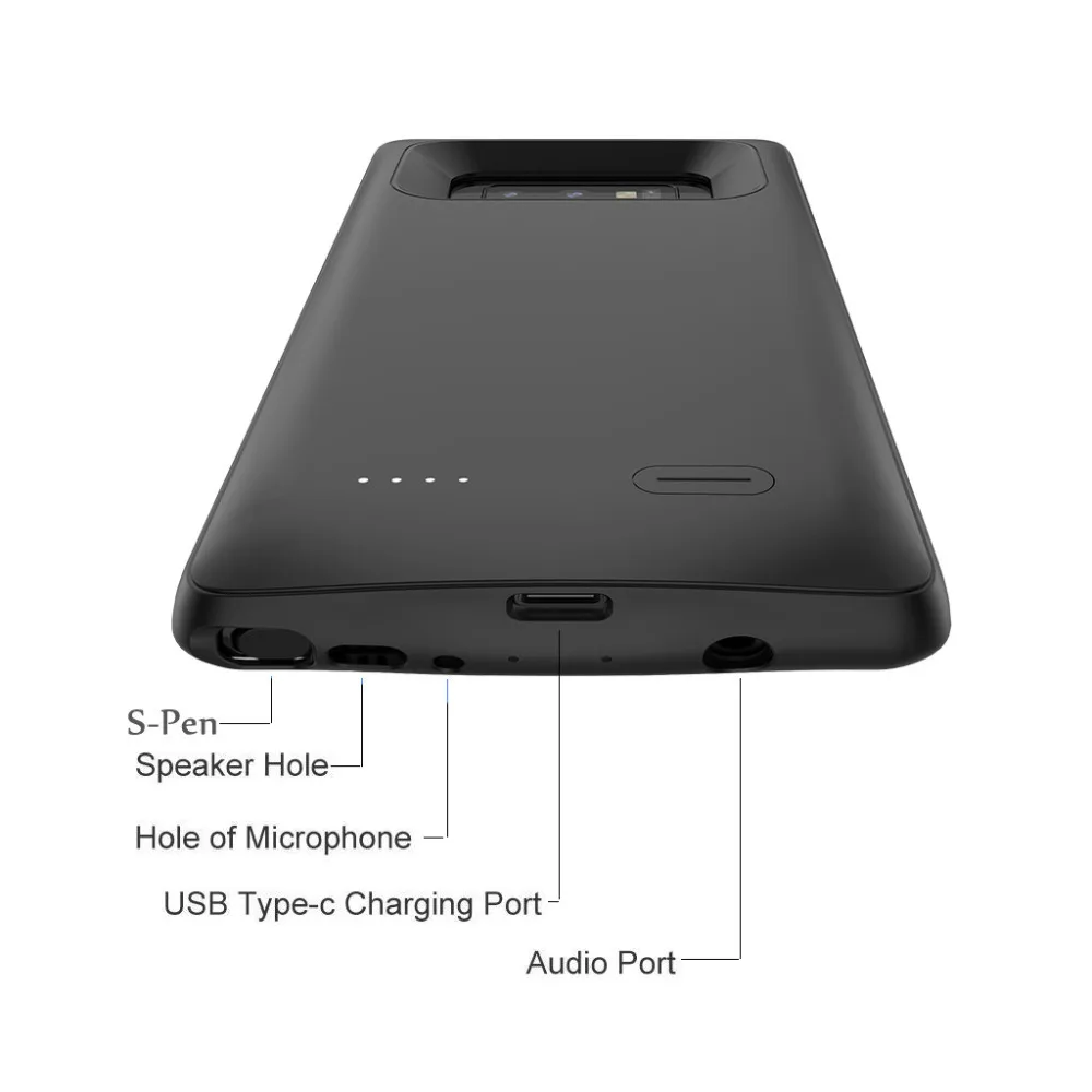 5000 мАч Расширенный чехол для зарядки телефона для samsung Galaxy Note 9 перезаряжаемый внешний защитный аккумулятор