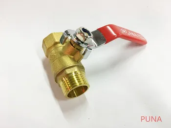 

Free shipping DN15 1/2" female and male level handle brass ball valve for water oil steam