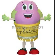 Талисман костюм талисмана мороженого мороженое, еда на заказ Необычные платья для косплея наборы мультфильм персонаж карнавальный костюм необычный костюм