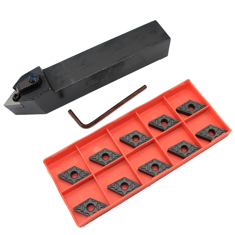 

DNMG150408-TM PC4125 10PCS+1PCS MDPNN2525M15 carbide insert for CNC Lathe Turnning cutter holder turning tools holder