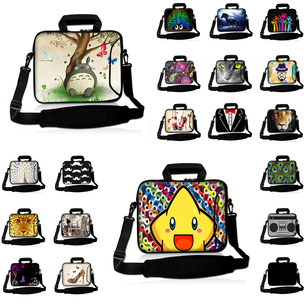 Capa Para Notebook Messenger Briefcase Hot 10/12/13/14/15/17 Inch Laptop Shoulder Strap Carry Bag Case For Macbook Pro 13 15