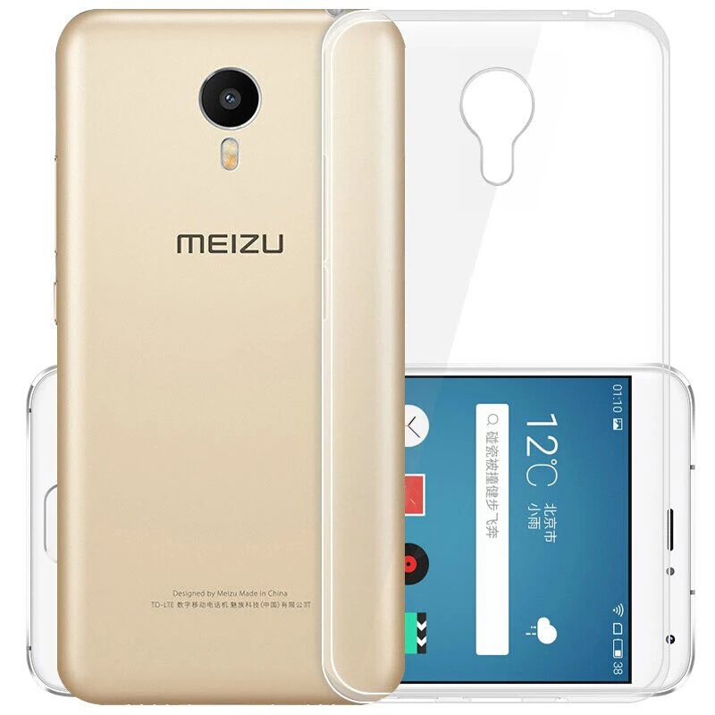 Чехол для Meizu MX6 TPU Силиконовый прочный прозрачный мягкий чехол защитный на заднюю