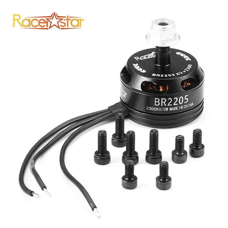 Racerstar Racing Edition 2205 BR2205 2300KV 2-4S бесщеточный двигатель CW CCW черный для QAV250 ZMR250 260 RC Drone Frame