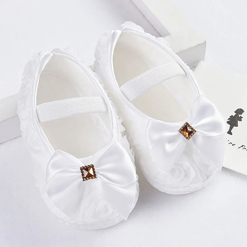 Нескользящая обувь для маленьких девочек; малыш новорожденный младенец; обувь для малышей; мягкая хлопковая обувь принцессы с бантом; обувь для малышей с цветочным принтом и звездами; schoenen