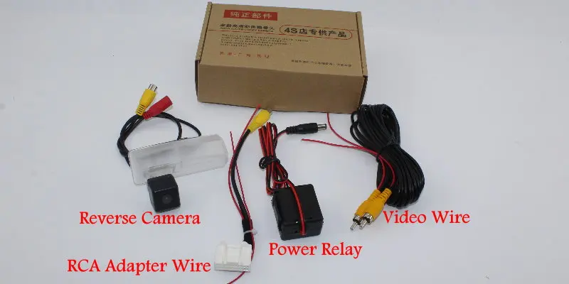 Liislee For Toyota RAV4 RAV 4 XA40 2013~2016 Car Reverse Rear View Camera  Connect Original Factory Screen  RCA Adapter 7