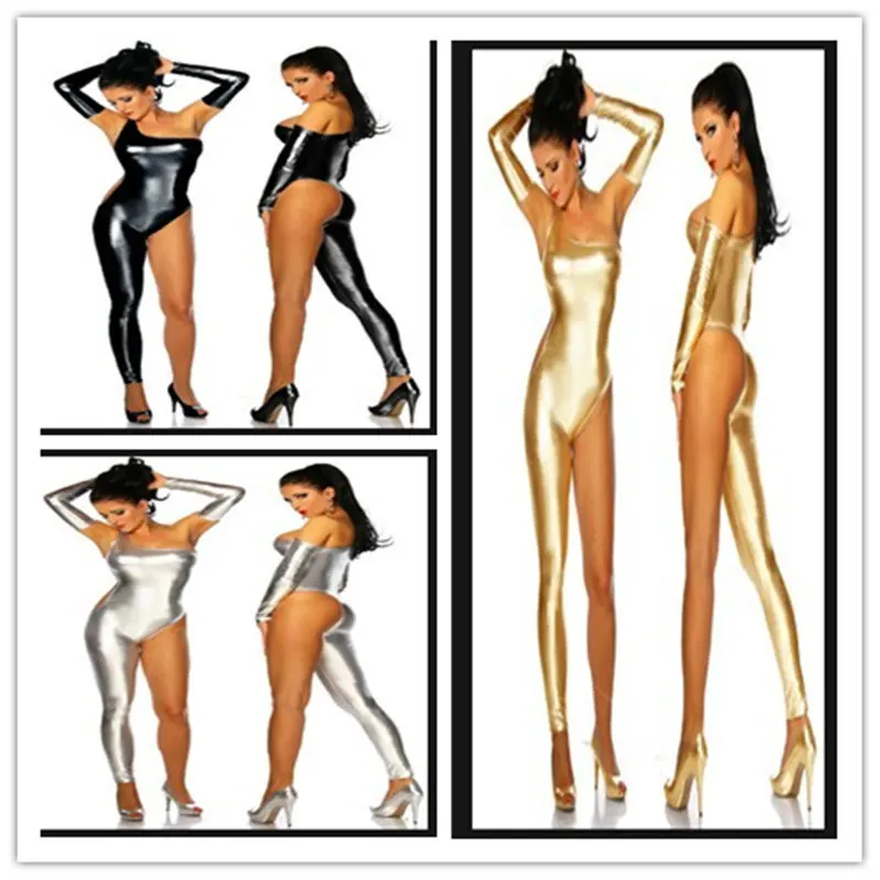 

3 Colors Sexy Girl Costumes DS Single Leg Clothing Pole Dancing Dress for Club Stage Performance Hallowen Queen Cosplay Jumpsuit