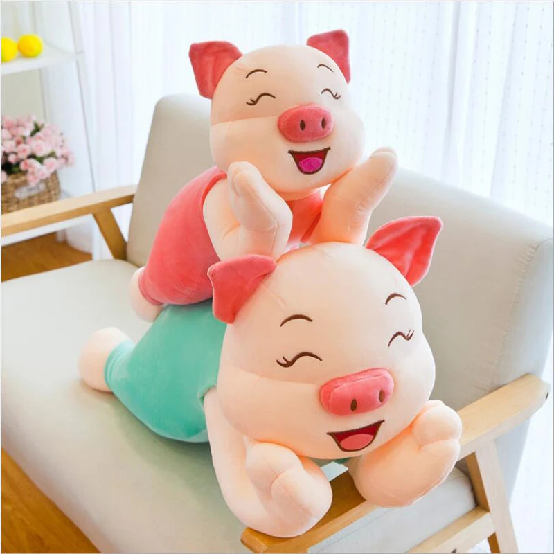 

New Arrival Cute Happy Pig Plush Toys Stuffed Animal Pig Doll Toy Plush Pillow Girls Birthday Gift Children Gifts