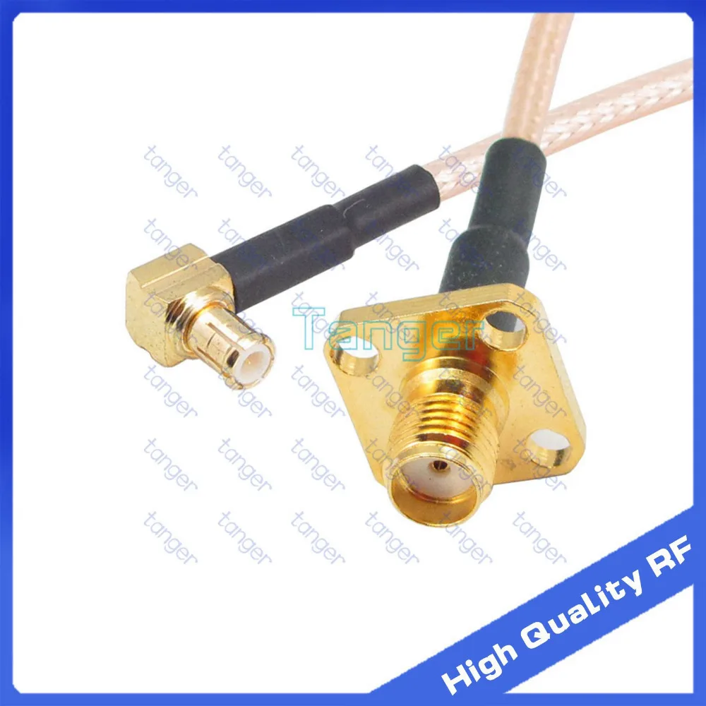 

MCX male right angle plug to SMA female 4 hole panle with 8'' 8inch 20cm RG316 RG-316 RF Coaxial Pigtail Jumper Low Loss cable