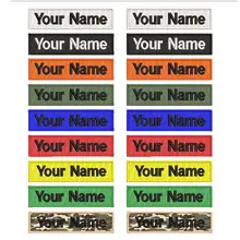 Индивидуальная вышивка, военная нашивка с номером, 2 шт., индивидуальная бирка с номером, 15x3,8 см