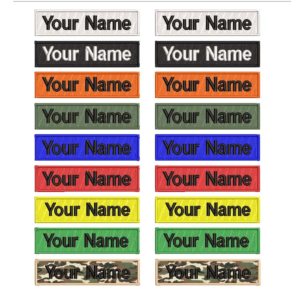 

Custom Embroidery Military Number Name Patch, 2 Pieces Personalized Number Tag ,15 x 3.8 cm tag Patches