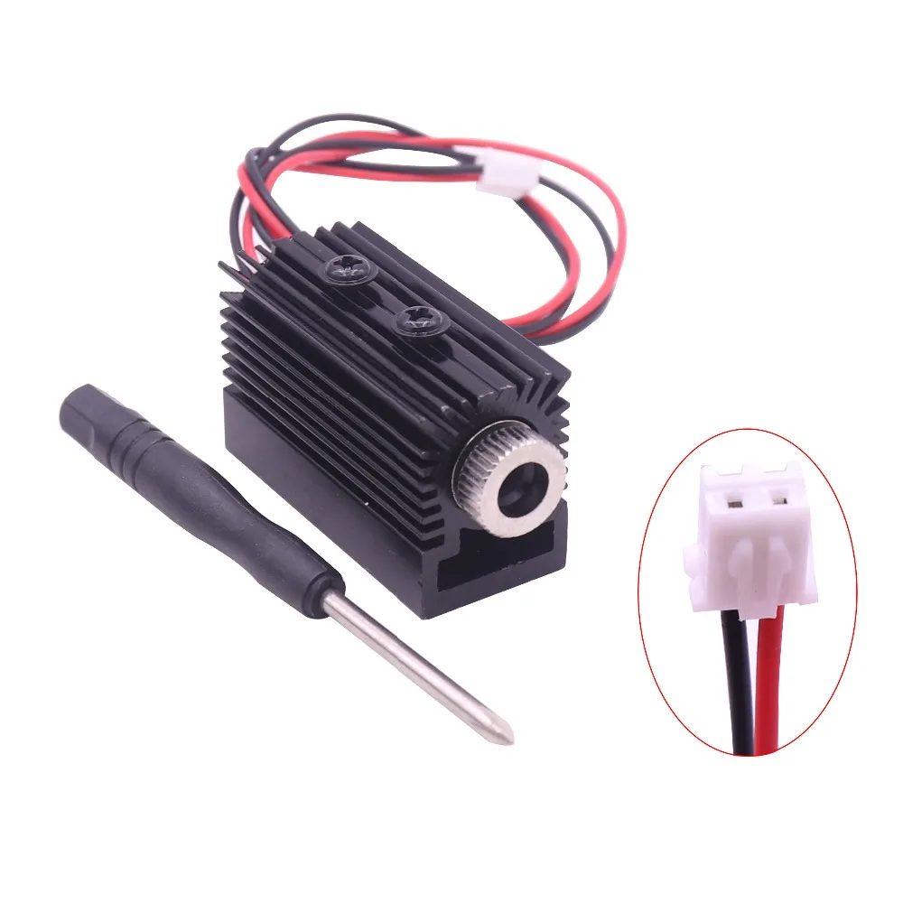 Comprar 1000mW 1500MW 405nm cabezal láser de luz Blueviolet módulo grabador accesorio para máquina de grabado de talla láser CNC