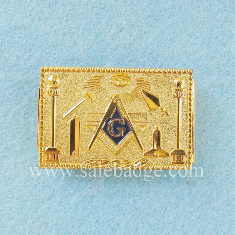 

Custom Masonic Gold Sandblasting Money Clip