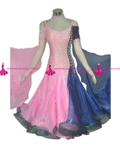 Standard Ballroom Competition Dance Dress Lady’s Modern Waltz Tango Juvenile Dresses High Quality Dancing Costume Women