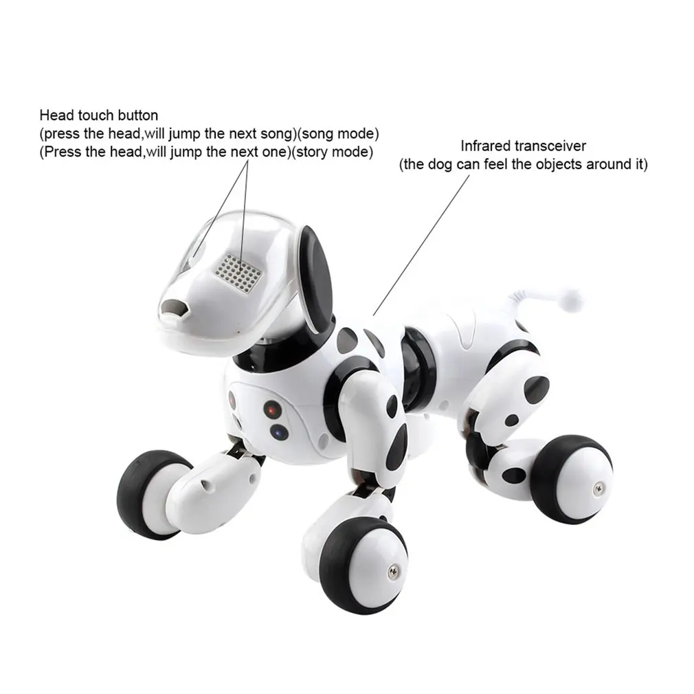 Animal de Estimação Inteligente sem Fio Presente dos Miúdos para o Aniversário Robô Eletrônico Inteligente Cachorro Brinquedo 2.4g Falando Controle Remoto Cão Mod. 109631 4 Animais eletrônicos