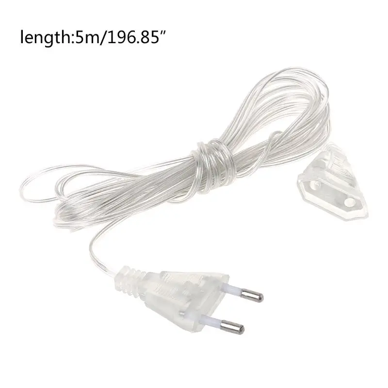 

5m Power Extension Cable Extender Wire for LED String Light Christmas Lights EU Plug