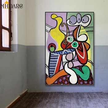 

Creative Abstract Picasso Style Decoration Posters and Prints Canvas Art Paintings Wall Pictures for Living Room Home Decor