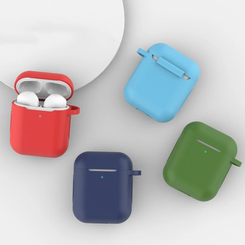 ТПУ Силиконовые Bluetooth беспроводные наушники чехол для AirPods защитный чехол Аксессуары для кожи для Apple Airpods зарядная коробка