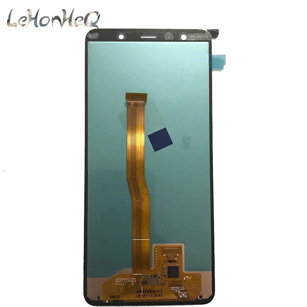 5 шт./лот AMOLED lcd для samsung Galaxy A7 2018 A750 A750G дисплей кодирующий преобразователь