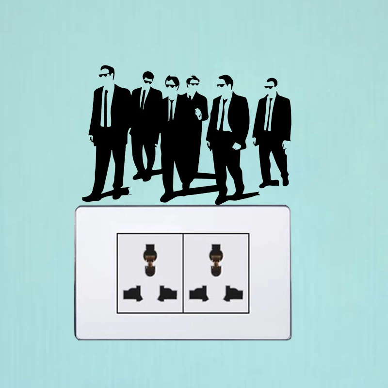 

Reservoir Dogs Silhouettes Bedroom Wall Stickers Switch Decals Vinyl 6SS0281