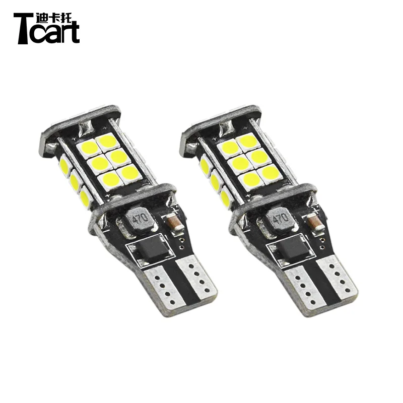 Tcart автомобиля T15 3030 24SMD светодиодный Фары заднего хода для Защитные чехлы для сидений, сшитые специально для Toyota Corolla e150 e160 e170 аксессуары 2008 2011