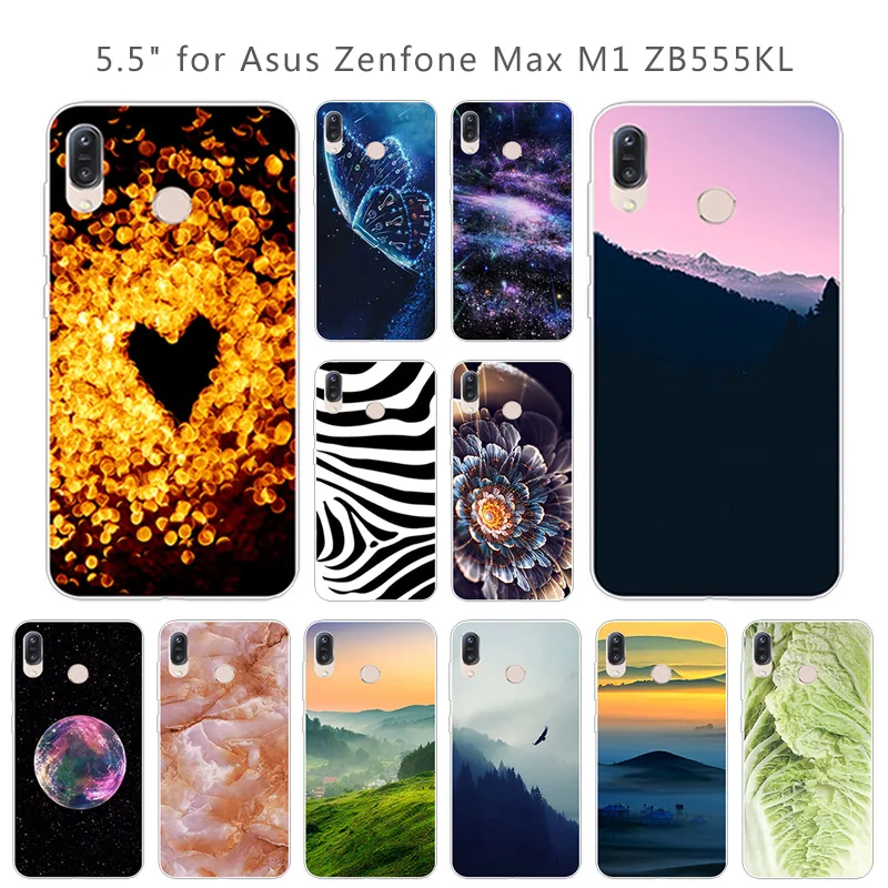 Чехлы для телефонов Asus Zenfone Max M1 ZB555KL 5 дюймов ASUS ZENFONE MAX силиконовый чехол Scenic Eagle Capa