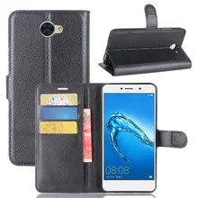

Huawei Y7 Case Leather Flip Back Cover For 5.5 inches Huawei Y7 With Stand And Wallet