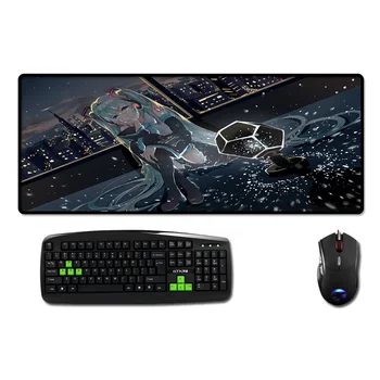 

Mairuige Anime Scenery Pattern Mousepad VOCALOID Girls Miku Mice Mat Tabletop Mouse Pad To Improve Mouse Speed Anti-skid Wear