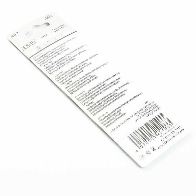 Высокая Мощность 10 шт. щелочные Батарея 1,55 V G3 AG3 LR41 LR736 V3GA SR41 192 392 Кнопка часы на батарейках Миниатюрный элемент питания