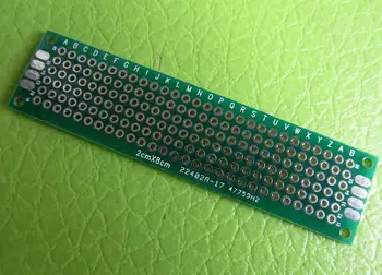 

20pcs 2X8cm 2.54mm Double-side spray tin plate Protoboard Circuit Universal Prototype 20x80x1.6mm PCB Board glass fiber material