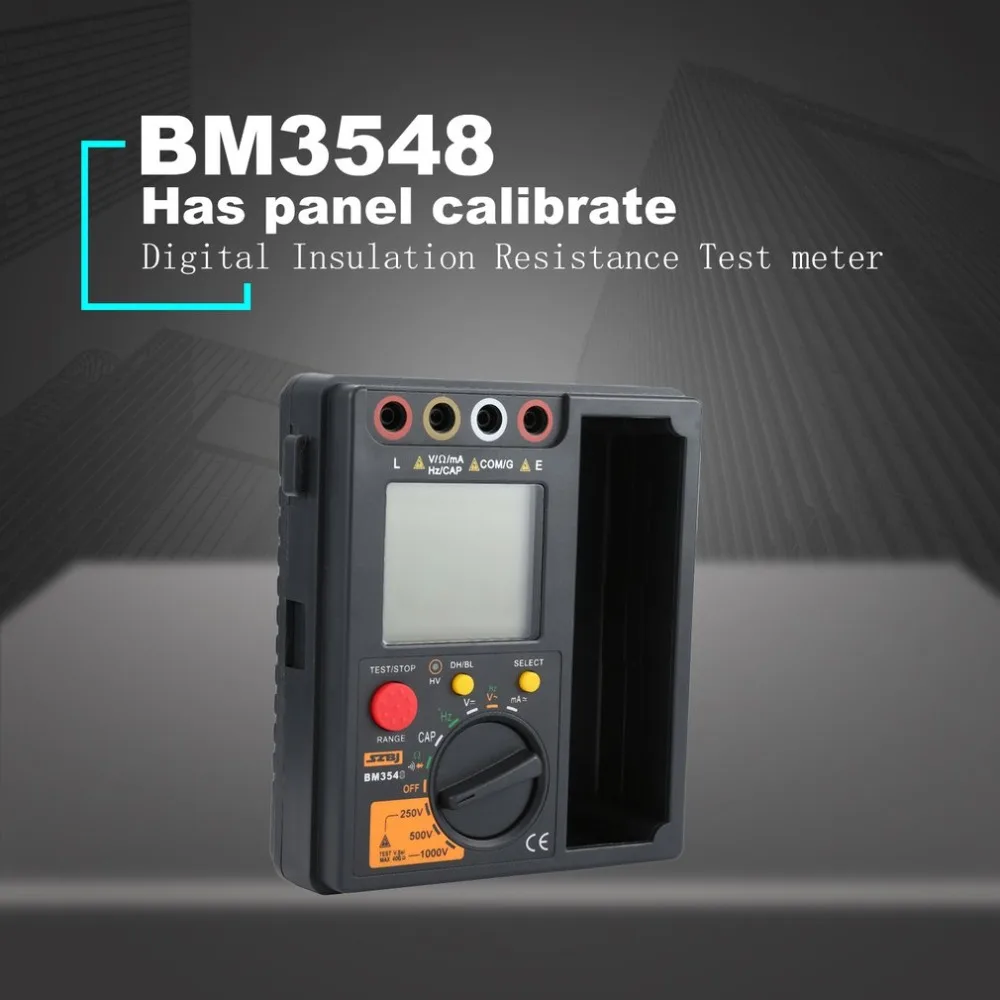 

SZBJ BM3548 Resistance Meter 2 in 1 Digital Insulation Resistance Test Meter Multimeter Megohmmeter Megger Ohm Tester