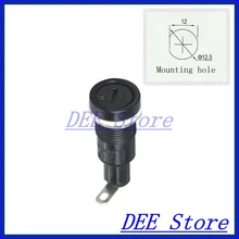 5x20 предохранитель блок держатель предохранителя Панель Крепление Держатель предохранителя держатели предохранителей для 5*20 мм цилиндрическое стекло трубка/керамический предохранитель